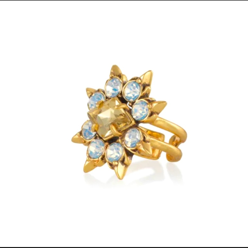 Stella & Dot Eva Opalescent Cocktail Ring, Adjustable.